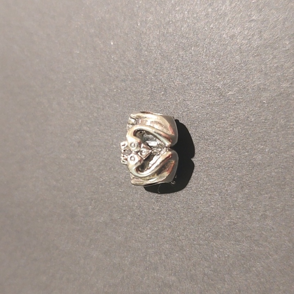 Pandora swans heart charm